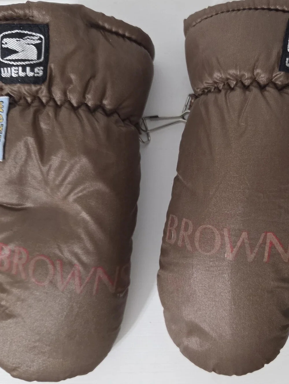 Vintage Cleveland Browns Wells Lamont Puffer Mittens Childs Gloves Waterproof